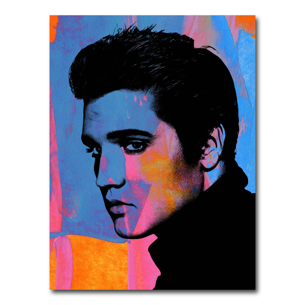 AUTO-MOCKUP WHITE | elvis bright colors | 1 Piece | Gallery Wrap Canvas | group=3x4