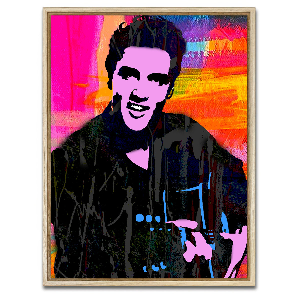 AUTO-MOCKUP WHITE | elvis purple | 1 Piece | Natural Framed Canvas | group=3x4