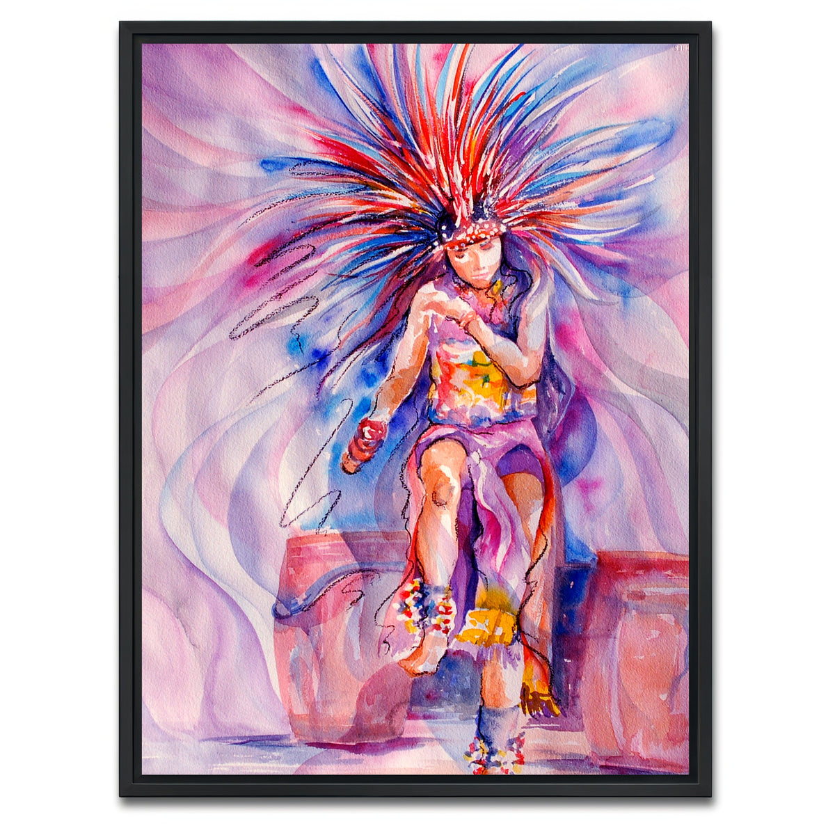 AUTO-MOCKUP WHITE | essence of the spirits | 1 Piece | Black Framed Canvas | group=3x4