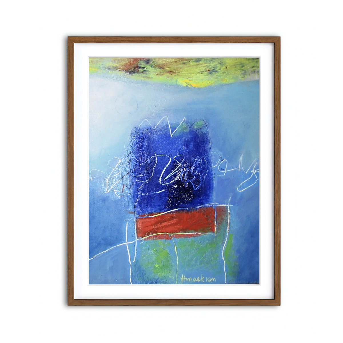 Framed Print 3x4 Walnut