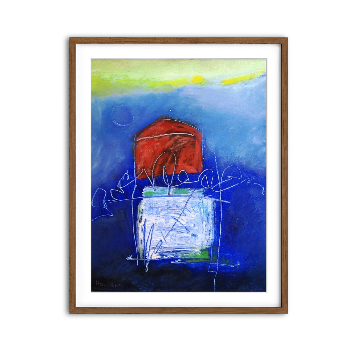 Framed Print 3x4 Walnut