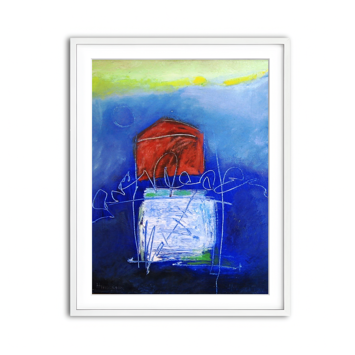 Framed Print 3x4 White