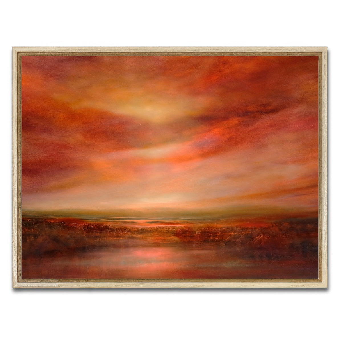 AUTO-MOCKUP WHITE | evening glow | 1 Piece | Natural Framed Canvas | group=4x3