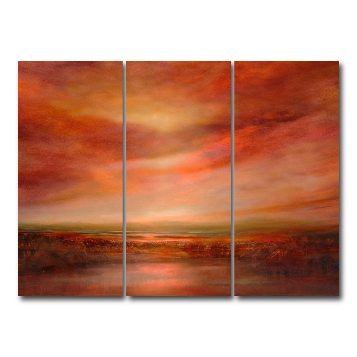 AUTO-MOCKUP WHITE | evening glow | 3 Piece | Gallery Wrap Canvas | group=8x18