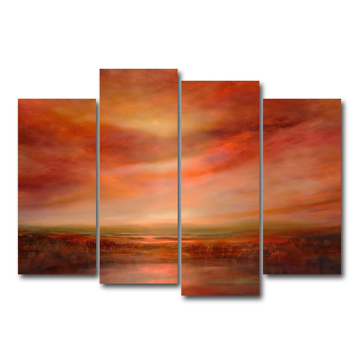 AUTO-MOCKUP WHITE | evening glow | 4 Piece | Gallery Wrap Canvas | group=4_normal