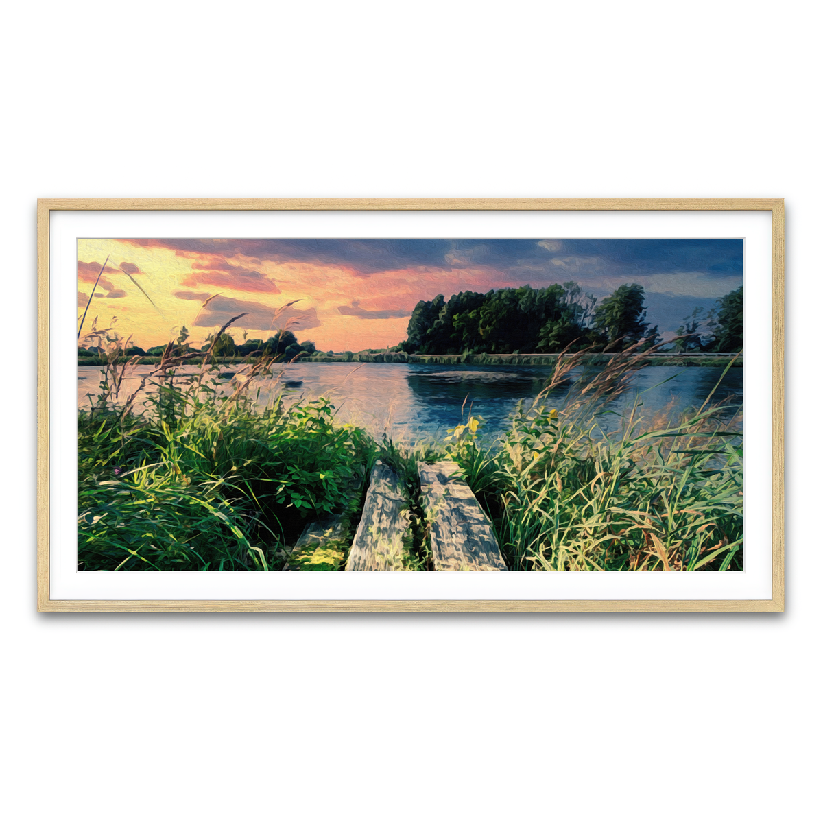 Framed Print 2x1 Natural