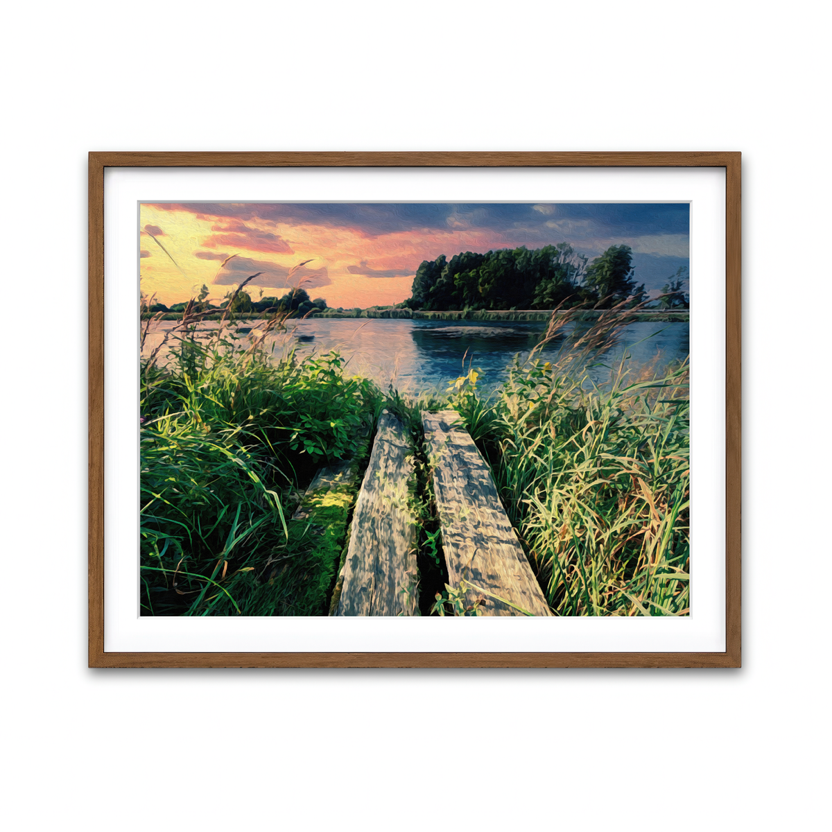 Framed Print 4x3 Walnut