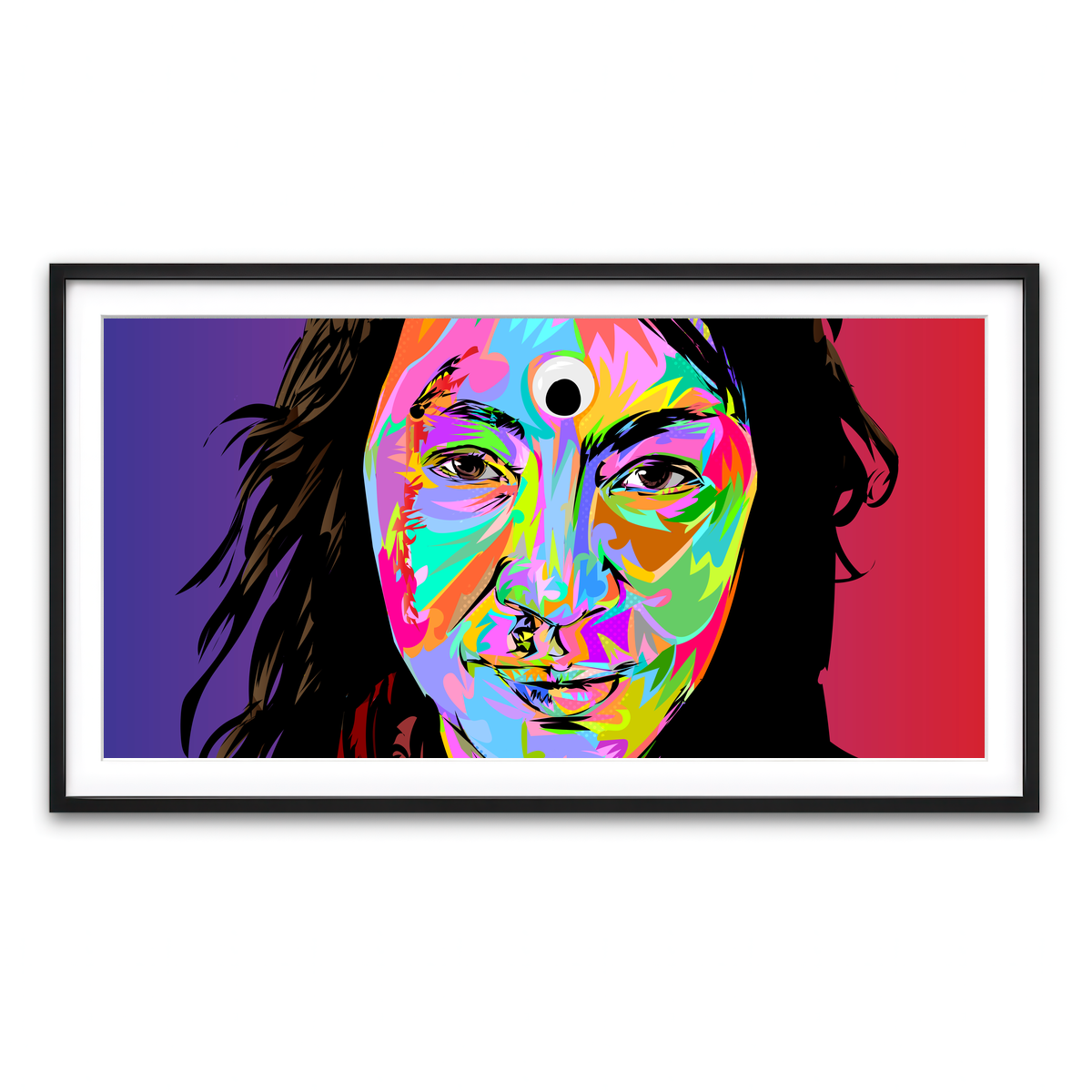 Framed Print 2x1 Black