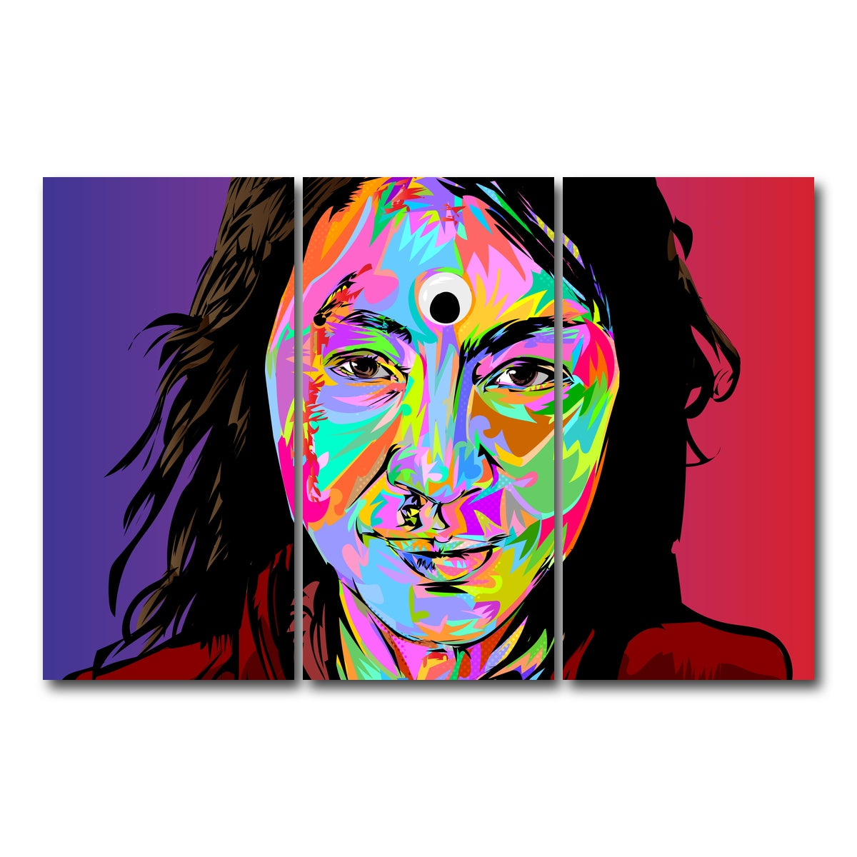 AUTO-MOCKUP WHITE | everything all at once | 3 Piece | Gallery Wrap Canvas | group=12x24