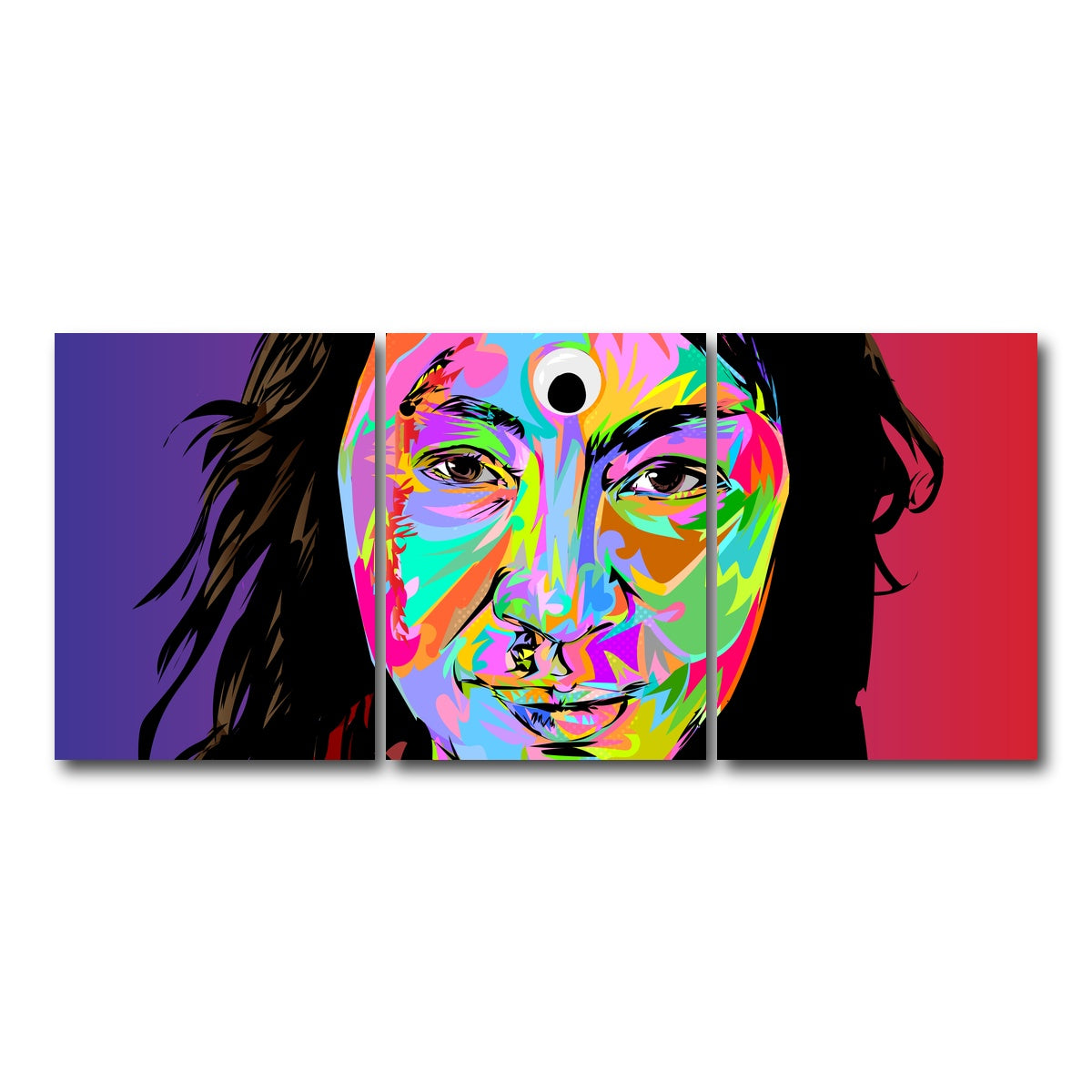 AUTO-MOCKUP WHITE | everything all at once | 3 Piece | Gallery Wrap Canvas | group=18x24