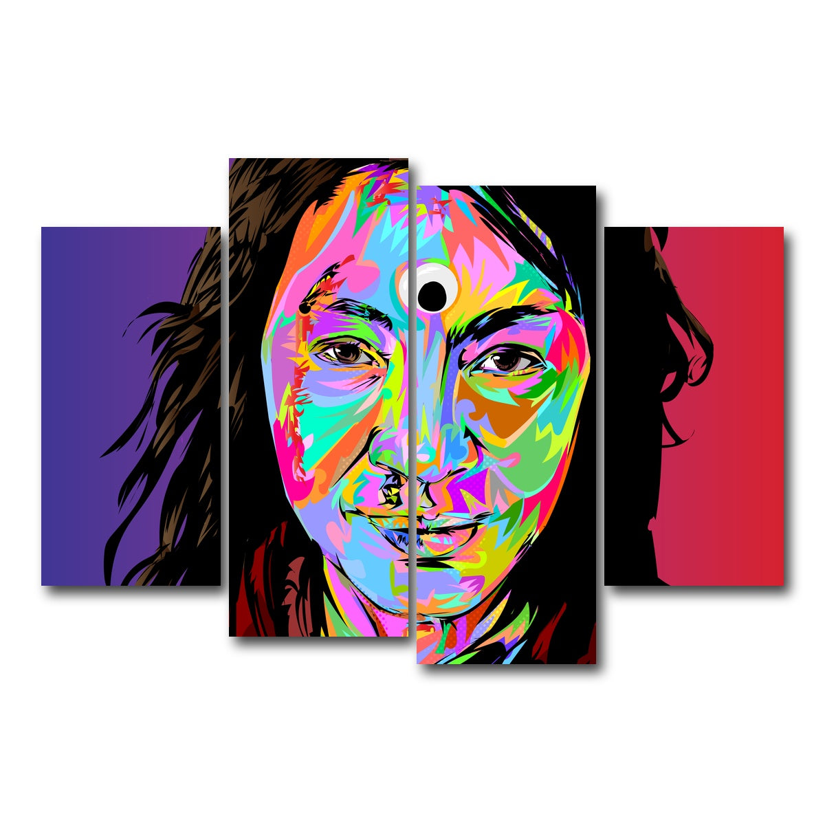 AUTO-MOCKUP WHITE | everything all at once | 4 Piece | Gallery Wrap Canvas | group=4_short