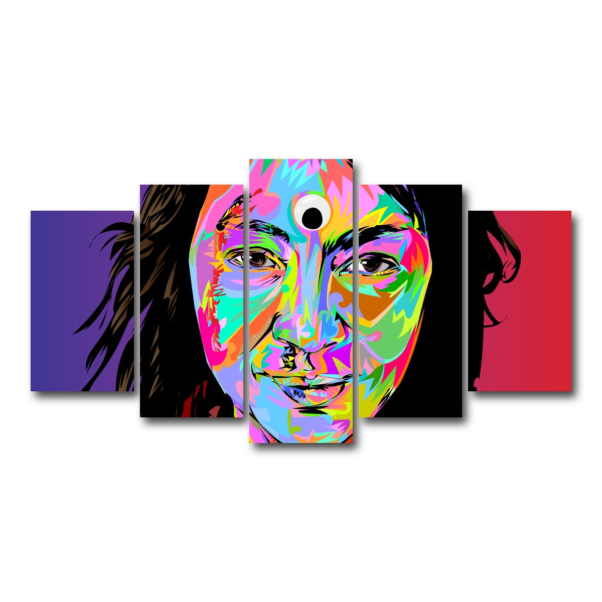 AUTO-MOCKUP WHITE | everything all at once | 5 Piece | Gallery Wrap Canvas | group=5_normal