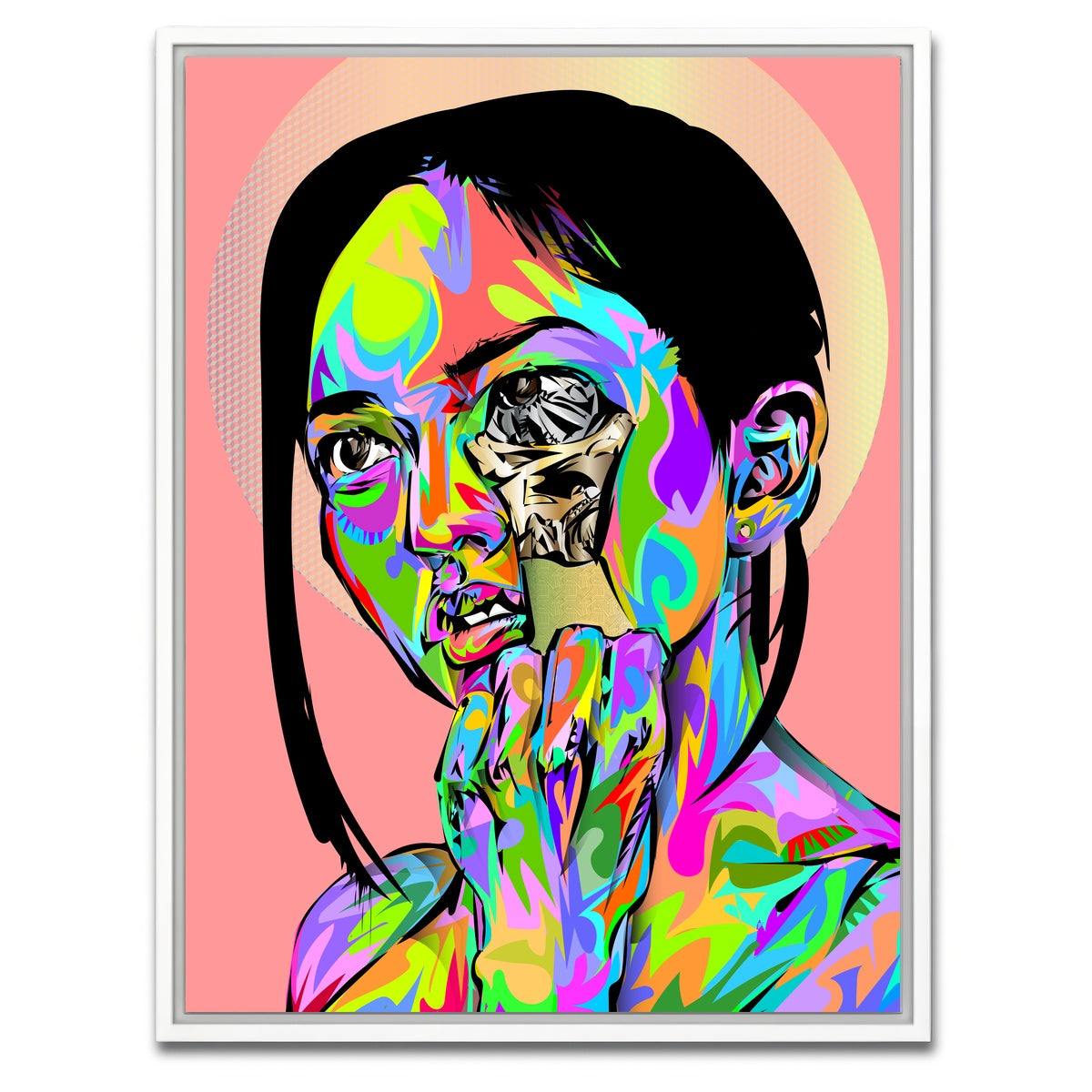 AUTO-MOCKUP WHITE | ex machina | 1 Piece | White Framed Canvas | group=3x4