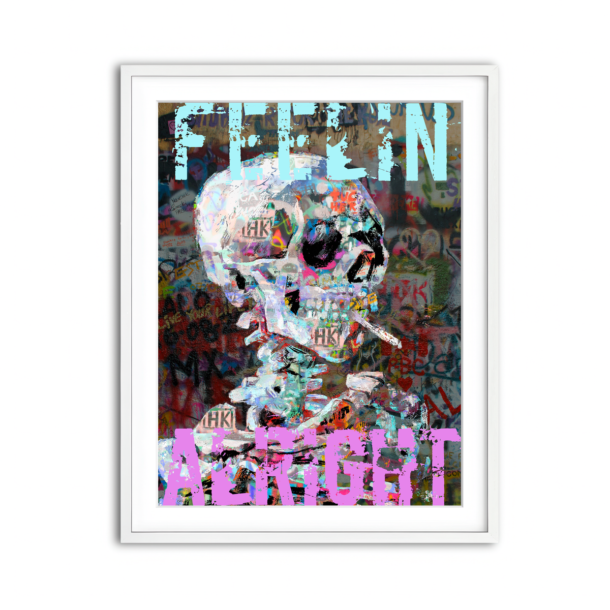 Framed Print 3x4 White