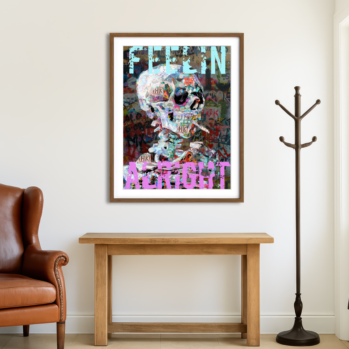 AUTO-MOCKUP ROOM | Feelin Alright Wall Art