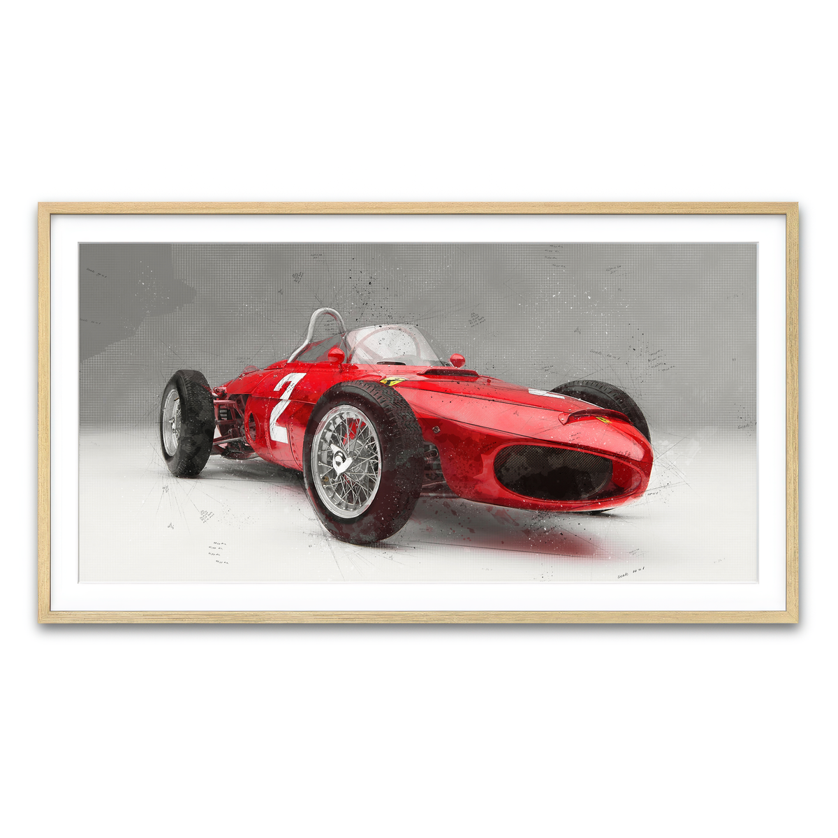 Framed Print 2x1 Natural