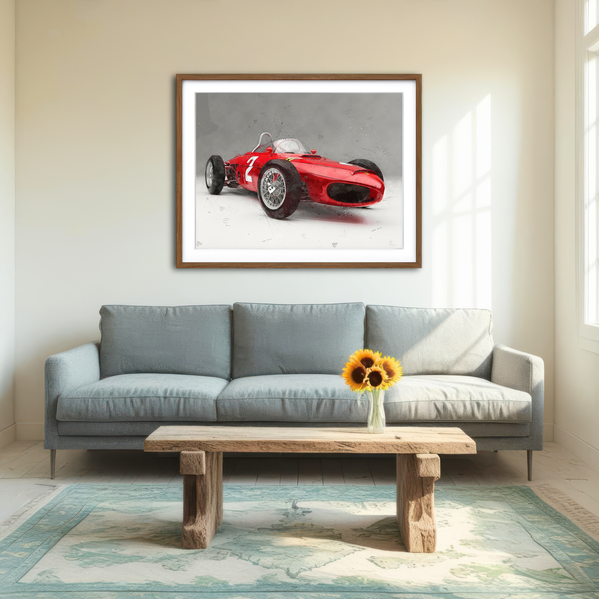 AUTO-MOCKUP ROOM | Ferrari 156 Wall Art