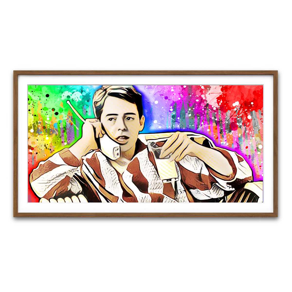 Framed Print 2x1 Walnut