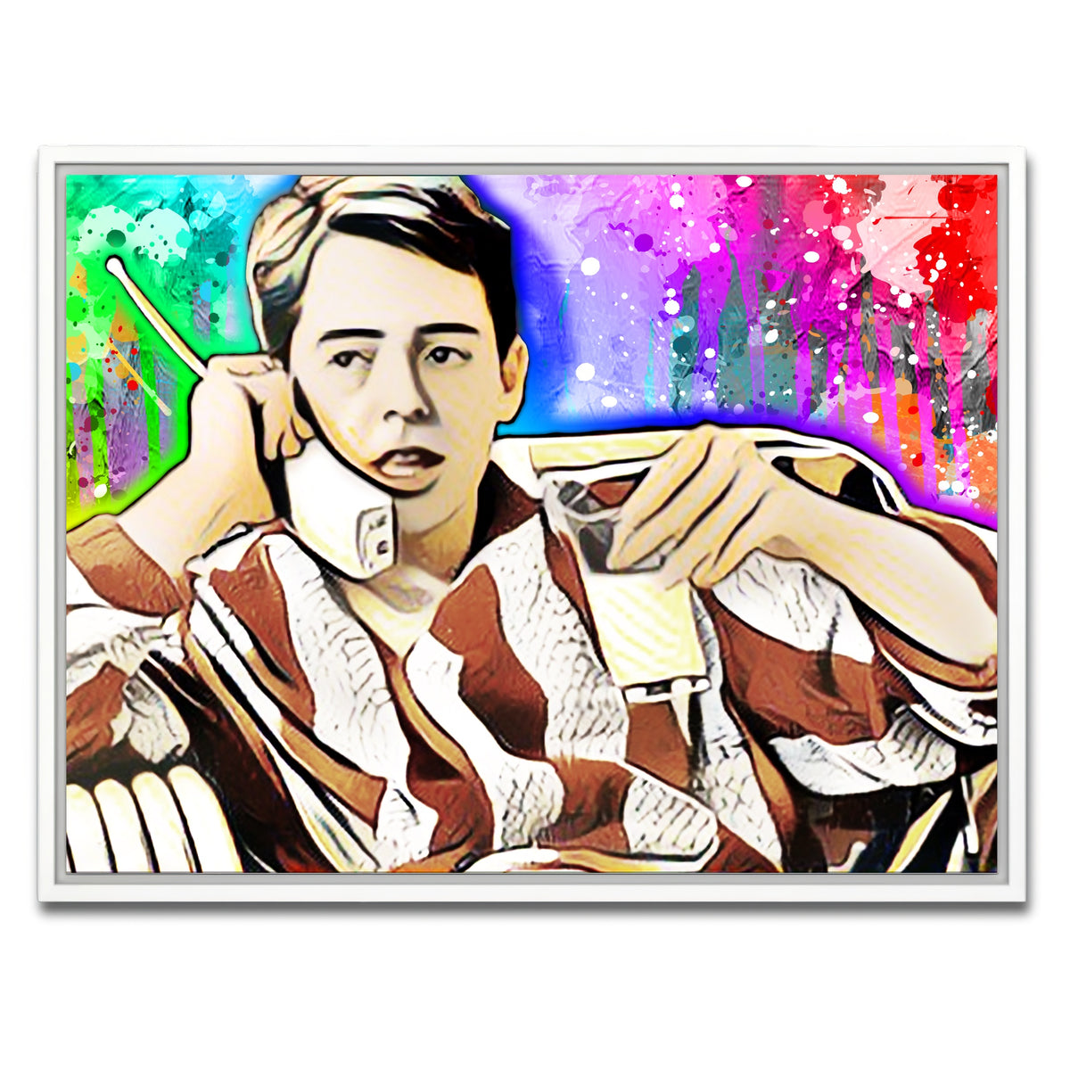 AUTO-MOCKUP WHITE | ferris bueller | 1 Piece | White Framed Canvas | group=4x3