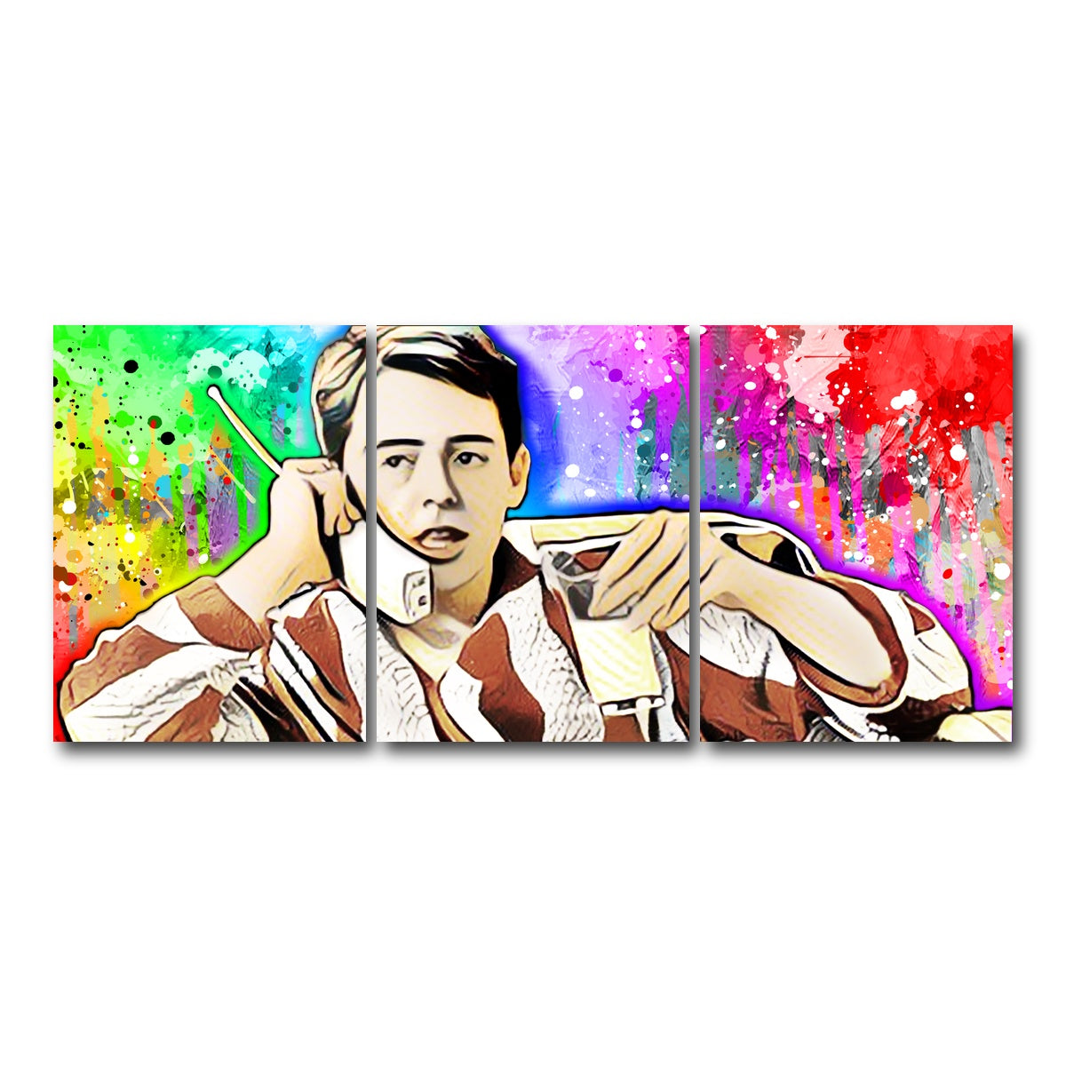 AUTO-MOCKUP WHITE | ferris bueller | 3 Piece | Gallery Wrap Canvas | group=18x24