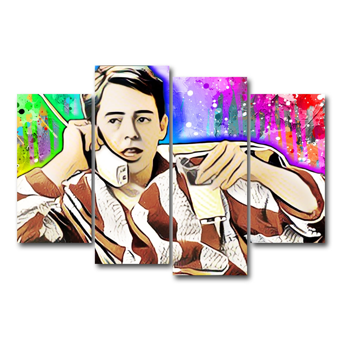 AUTO-MOCKUP WHITE | ferris bueller | 4 Piece | Gallery Wrap Canvas | group=4_short