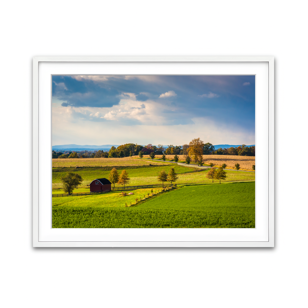 Framed Print 4x3 White
