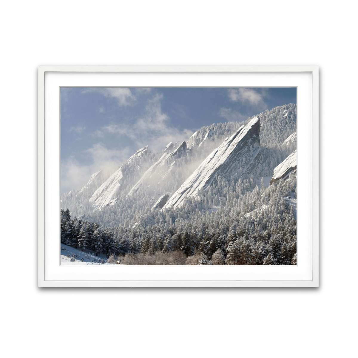 Framed Print 4x3 White