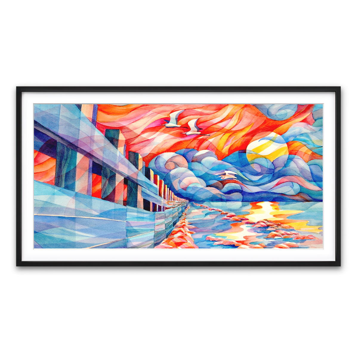 Framed Print 2x1 Black