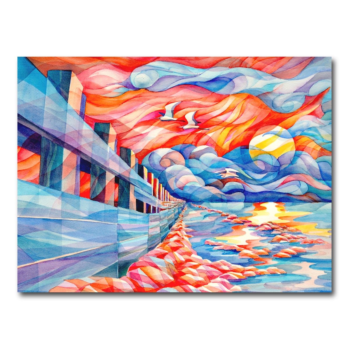 AUTO-MOCKUP WHITE | flight of the egrets | 1 Piece | Gallery Wrap Canvas | group=4x3