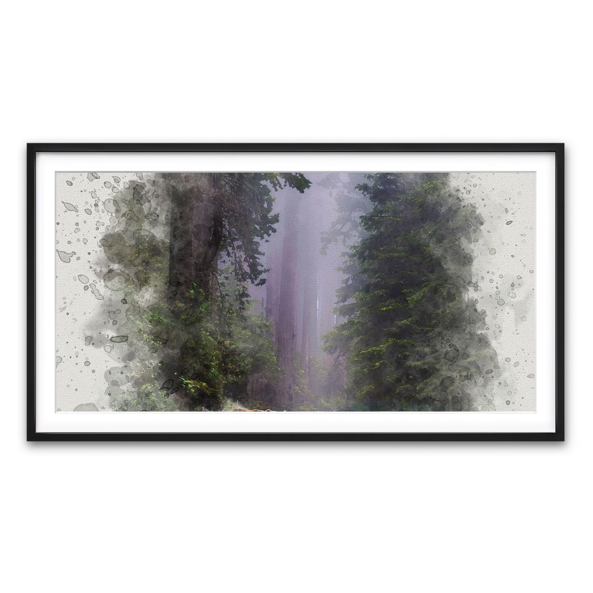 Framed Print 2x1 Black