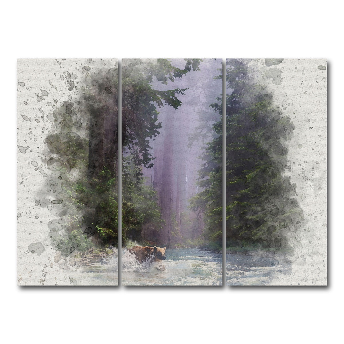 AUTO-MOCKUP WHITE | fording the stream | 3 Piece | Gallery Wrap Canvas | group=8x18