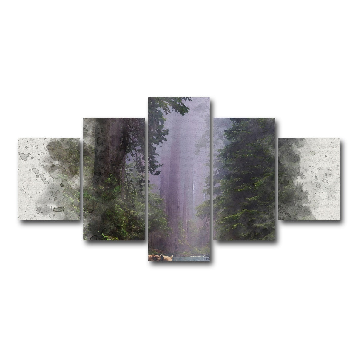 AUTO-MOCKUP WHITE | fording the stream | 5 Piece | Gallery Wrap Canvas | group=5_short