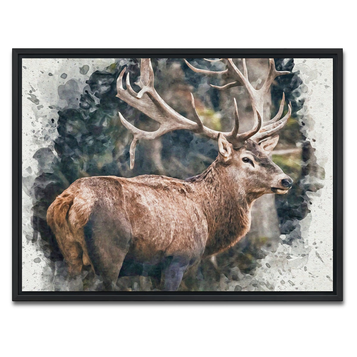 AUTO-MOCKUP WHITE | forest prince | 1 Piece | Black Framed Canvas | group=4x3