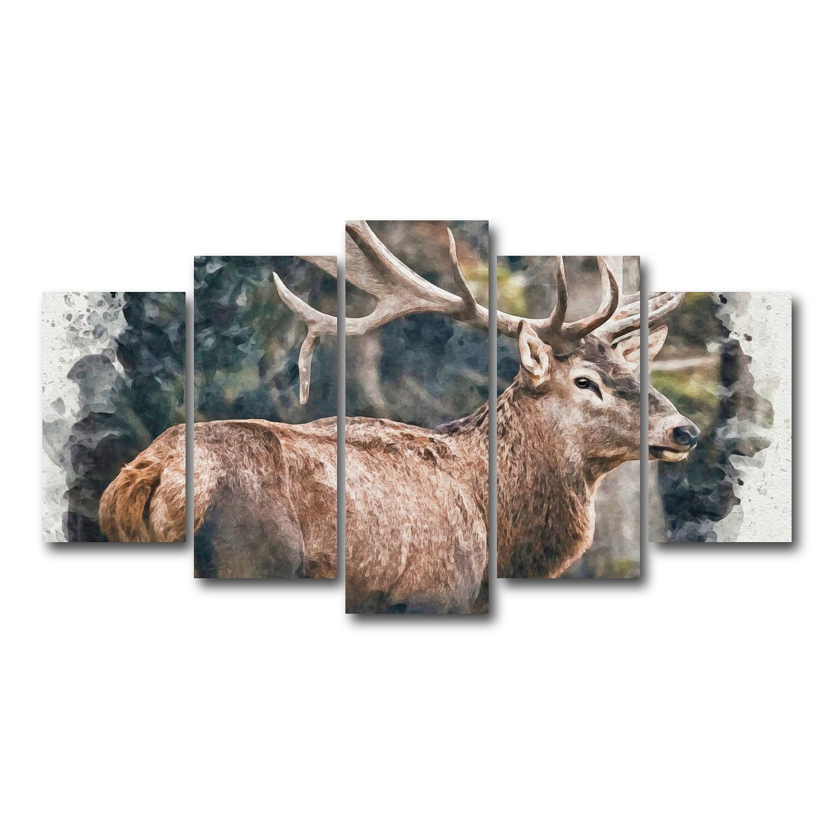 AUTO-MOCKUP WHITE | forest prince | 5 Piece | Gallery Wrap Canvas | group=5_normal