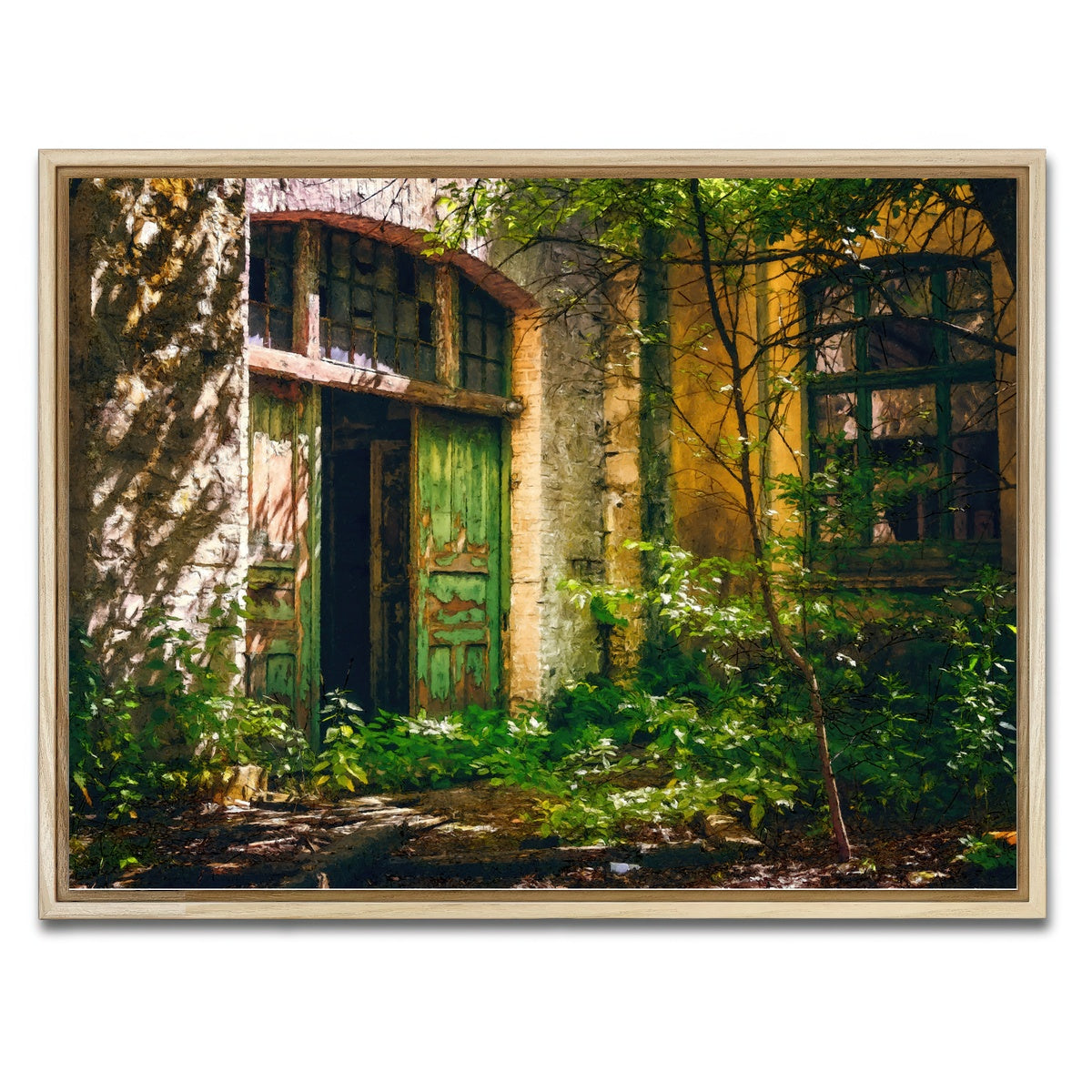 AUTO-MOCKUP WHITE | forgotten entrance | 1 Piece | Natural Framed Canvas | group=4x3