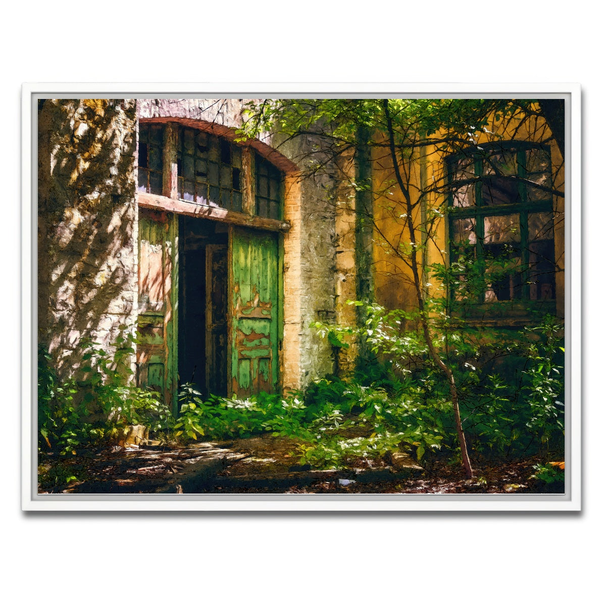 AUTO-MOCKUP WHITE | forgotten entrance | 1 Piece | White Framed Canvas | group=4x3