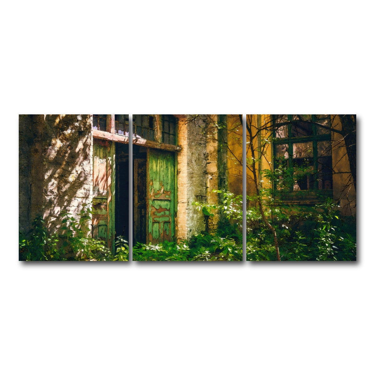 AUTO-MOCKUP WHITE | forgotten entrance | 3 Piece | Gallery Wrap Canvas | group=18x24