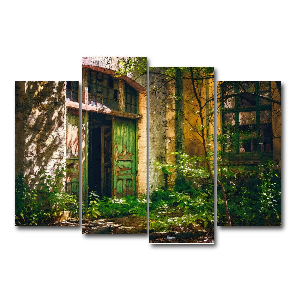 AUTO-MOCKUP WHITE | forgotten entrance | 4 Piece | Gallery Wrap Canvas | group=4_normal