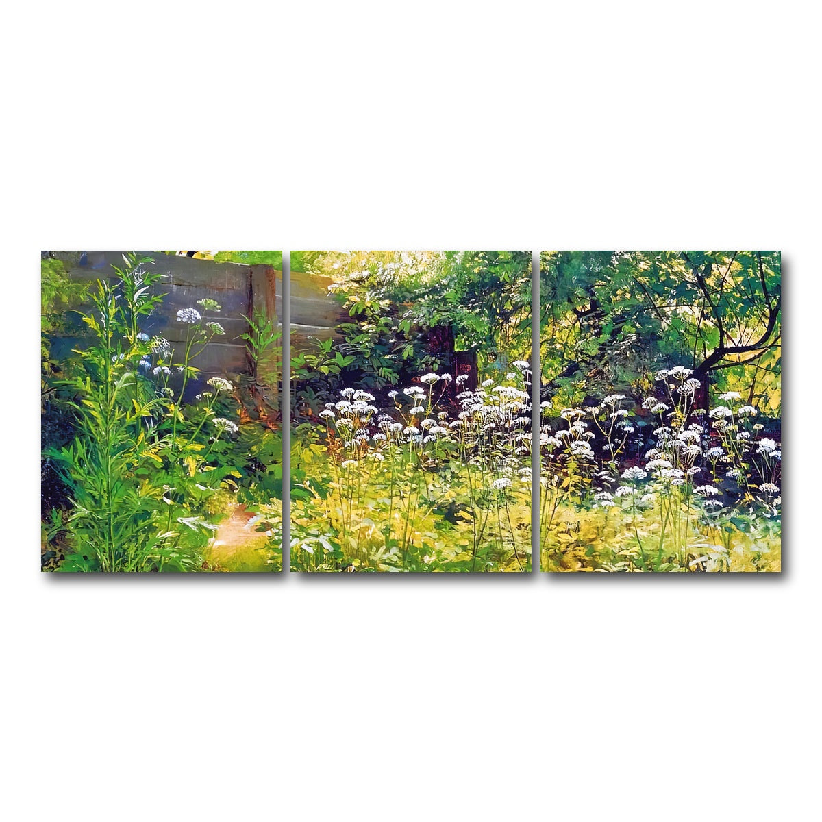 AUTO-MOCKUP WHITE | garden corner | 3 Piece | Gallery Wrap Canvas | group=18x24