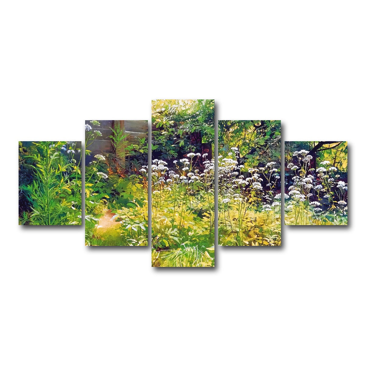 AUTO-MOCKUP WHITE | garden corner | 5 Piece | Gallery Wrap Canvas | group=5_short