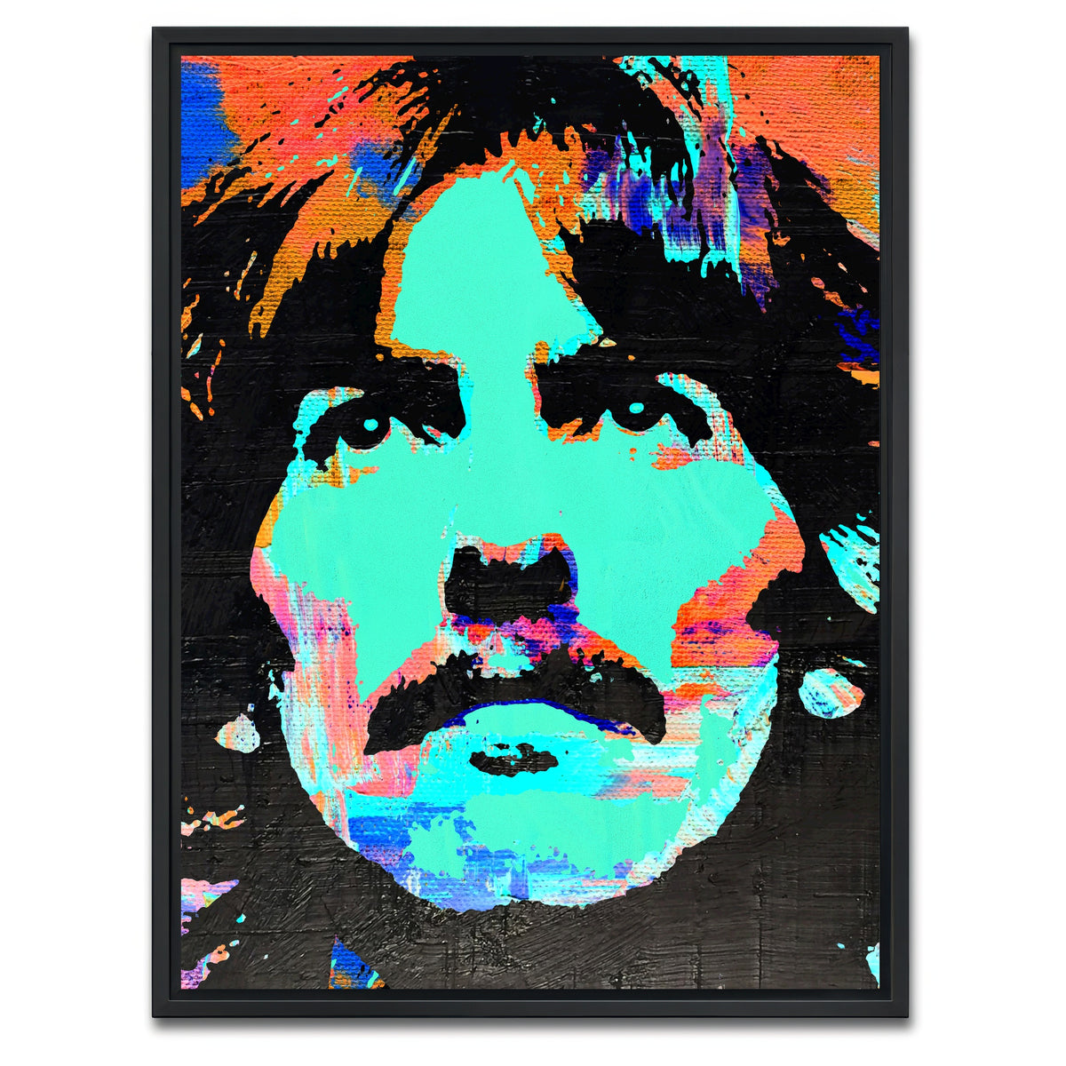 AUTO-MOCKUP WHITE | george harrison green | 1 Piece | Black Framed Canvas | group=3x4