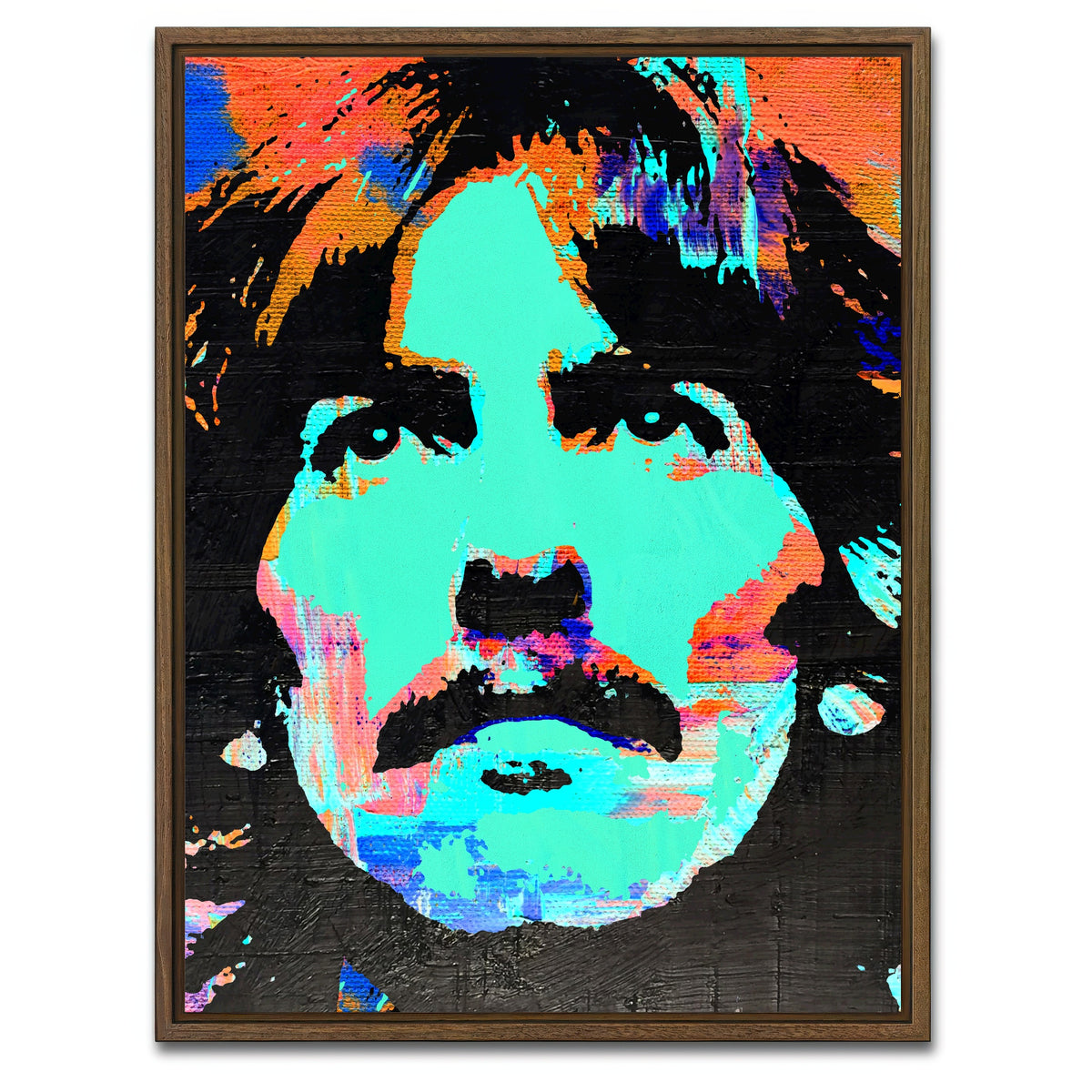 AUTO-MOCKUP WHITE | george harrison green | 1 Piece | Walnut Framed Canvas | group=3x4
