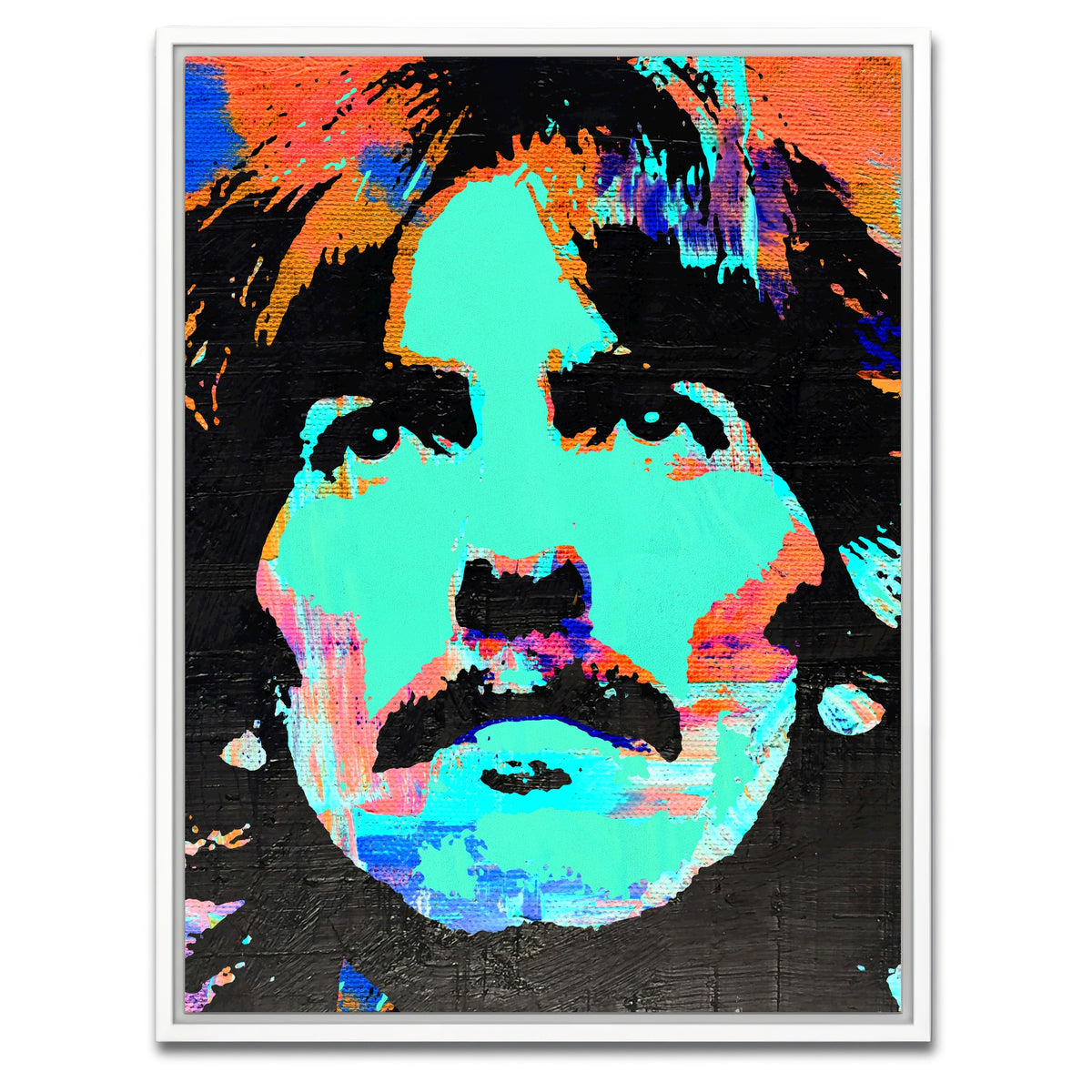 AUTO-MOCKUP WHITE | george harrison green | 1 Piece | White Framed Canvas | group=3x4