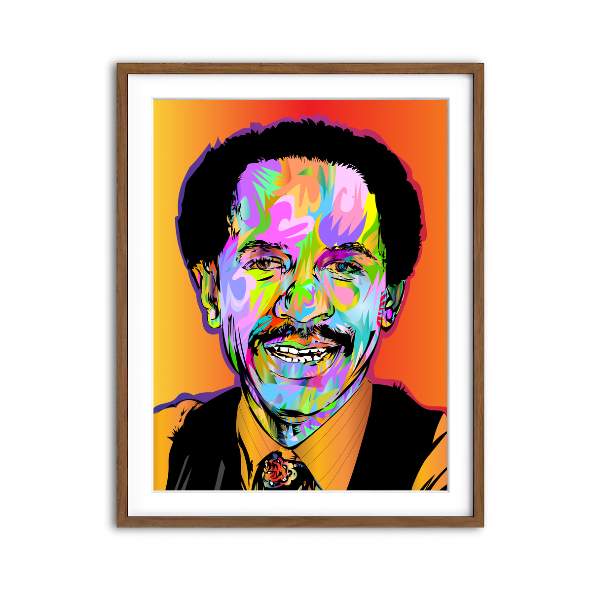 Framed Print 3x4 Walnut