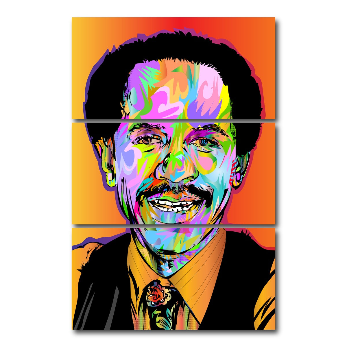 AUTO-MOCKUP WHITE | george jefferson | 3 Piece | Gallery Wrap Canvas | group=12x24_stacked