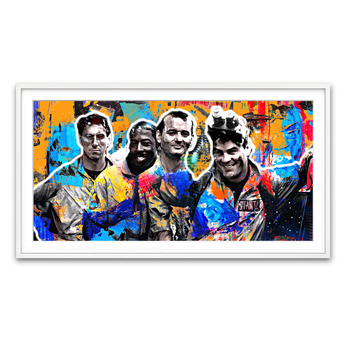 Framed Print 2x1 White