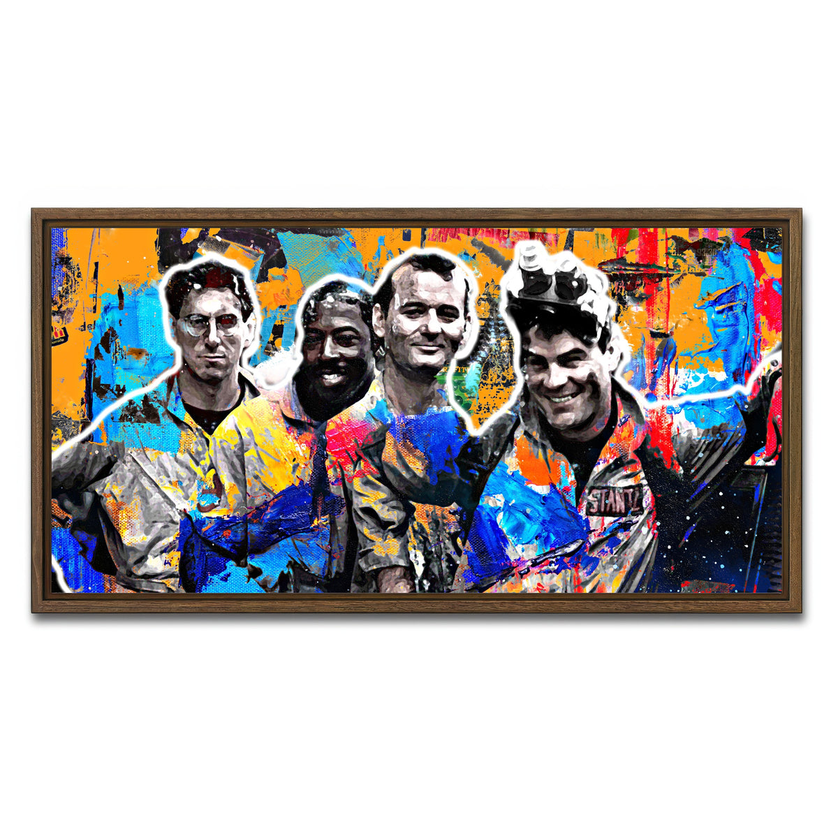 AUTO-MOCKUP WHITE | ghostbusters | 1 Piece | Walnut Framed Canvas | group=2x1