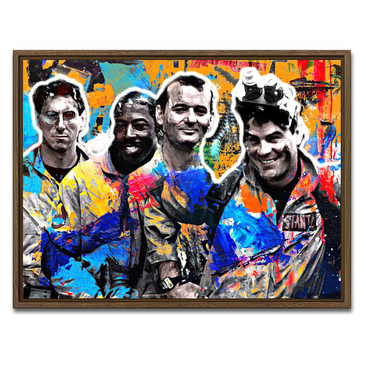AUTO-MOCKUP WHITE | ghostbusters | 1 Piece | Walnut Framed Canvas | group=4x3