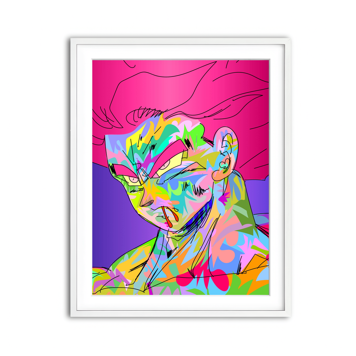 Framed Print 3x4 White