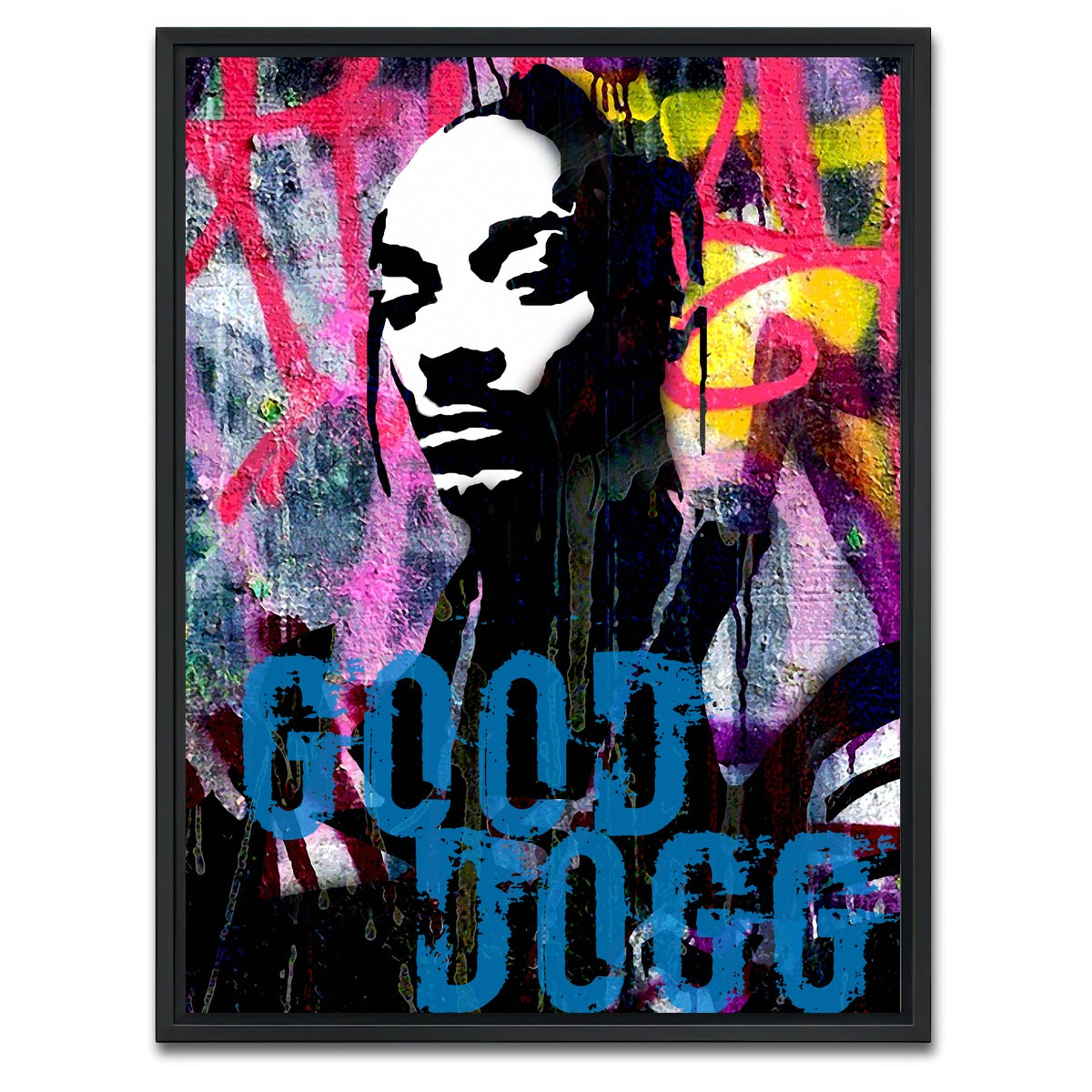 AUTO-MOCKUP WHITE | good dogg | 1 Piece | Black Framed Canvas | group=3x4